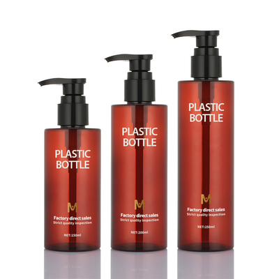 Ronda Amber Shampoo Bottle Pump Sprayer 150ml 200ml 250ml para el gel de la ducha