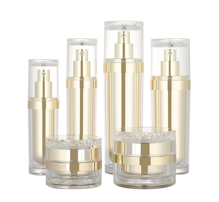 sistema poner crema de lujo cosmético del skincare de los envases de la botella 50g de la loción del maquillaje de acrílico plástico de la belleza de 30ml 50ml 100ml 120ml