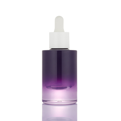 Botella vacía blanca púrpura del dropper del envase del suero de la bomba 30ml del nuevo ombre del diseño pequeño