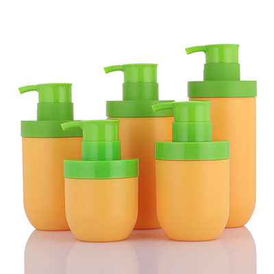 Venta al por mayor, botella vacía de loción facial sin aire de 50 ml de cosméticos únicos greem y orange únicos