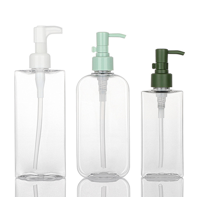 botella plástica del aceite esencial 250ml del limpiador de la tinta del jabón del suero de la loción vacía transparente del skincare