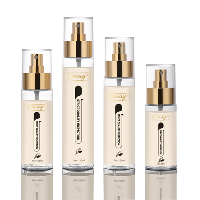 Botellas cosméticas vacías redondas del espray, botellas de lujo del espray del plástico transparente de 4 onzas
