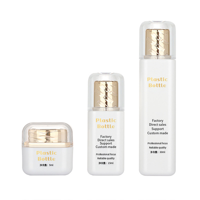 Botellas de perfume vacías de lujo de acrílico del ODM que empaquetan a Rose Gold 15ML 30ML