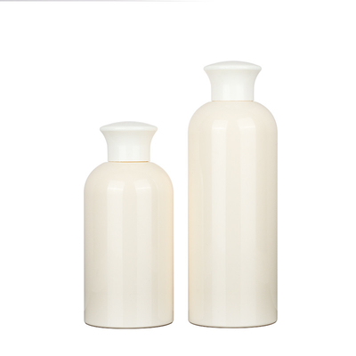 Botella plástica redonda transparente plástica cosmética de la botella de tinta 300ml 350ml