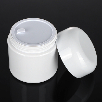 El tarro blanco de encargo del polvo de la crema de cara del niño del bebé fijó el tarro lindo de la crema de cara 50 gramos