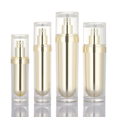 sistema poner crema de lujo cosmético del skincare de los envases de la botella 50g de la loción del maquillaje de acrílico plástico de la belleza de 30ml 50ml 100ml 120ml
