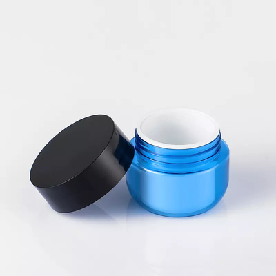 El cuerpo del tarro del polvo de la crema de cara de la categoría alimenticia unta con mantequilla el envase de empaquetado de la pared doble cosmética
