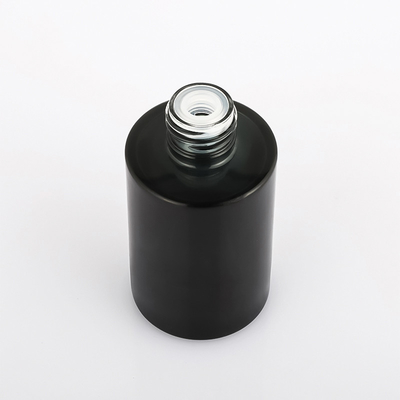 Botella negra de lujo del dropper del perfume del suero del aceite de pelo 30ml de los plásticos vacíos amistosos de Eco
