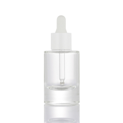 Botellas pequeñas de aceite esencial usadas en salón, botella cuentagotas transparente de 1ml para cuidado Facial