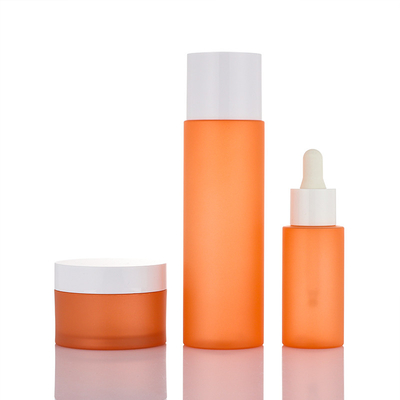 Botella de spray de plástico de reutilización vacía personalizada de tarro de crema, botella de juegos cosméticos