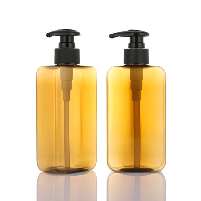 Venta al por mayor, loción corporal rectangular ambre, champú y acondicionador, bomba negra, botín de 800ml