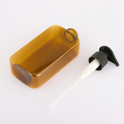 Venta al por mayor, loción corporal rectangular ambre, champú y acondicionador, bomba negra, botín de 800ml