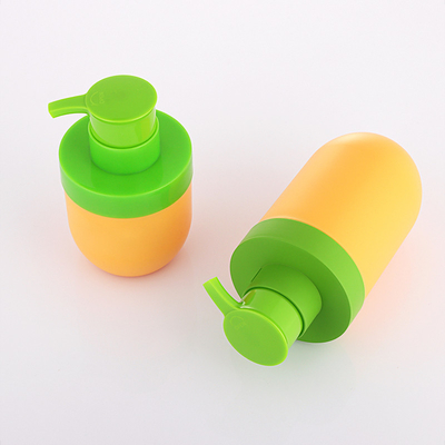Venta al por mayor, botella vacía de loción facial sin aire de 50 ml de cosméticos únicos greem y orange únicos