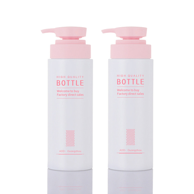 Etiqueta privada de encargo del mate de la jalea blanca de los plásticos del ANIMAL DOMÉSTICO de la botella de la loción cosmética 500ml