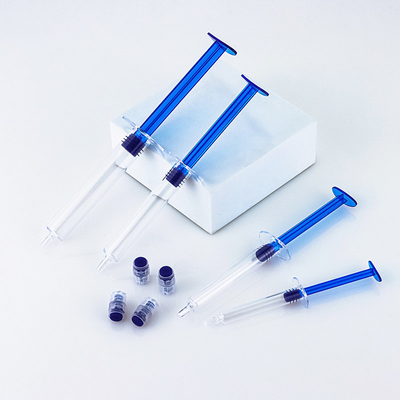 Estilo vacío azul del tubo de la inyección del cuidado de piel de la jeringa del tubo de empaquetado del cosmético de la crema para los ojos