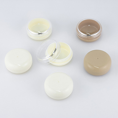 tarro vacío plástico de la crema de la protección solar del envase cosmético 25g