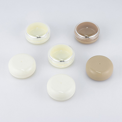 tarro vacío plástico de la crema de la protección solar del envase cosmético 25g