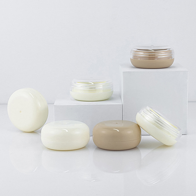 tarro vacío plástico de la crema de la protección solar del envase cosmético 25g