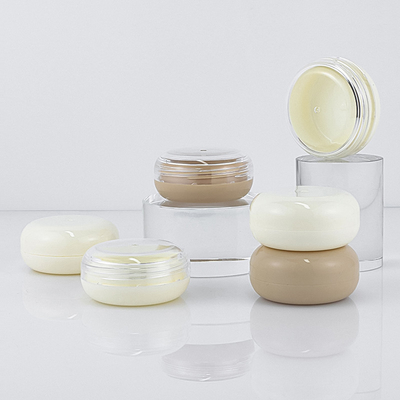 tarro vacío plástico de la crema de la protección solar del envase cosmético 25g