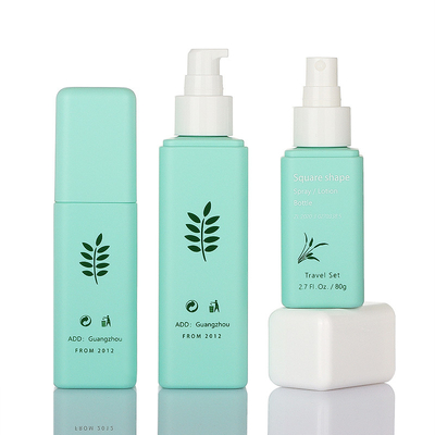 El empaquetado cosmético verde elegante fija el estilo simple de 50g 80g 100ml 160ml
