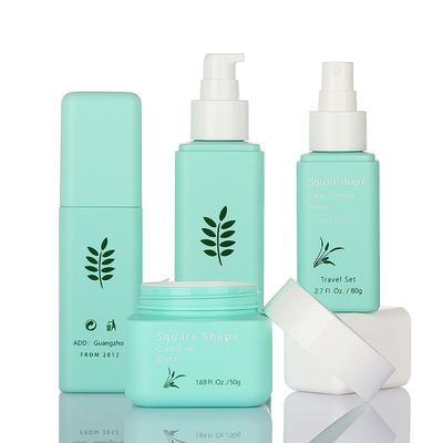 El empaquetado cosmético verde elegante fija el estilo simple de 50g 80g 100ml 160ml