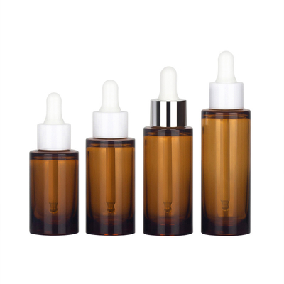Empaquetado ámbar de la botella del aceite esencial de la botella cosmética del cuentagotas del OEM ODM 50ml