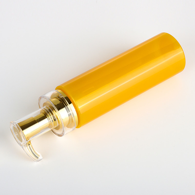 Envase plástico de encargo del gel de ducha del champú de la botella de la loción del cuerpo del animal doméstico con la bomba 350ml del oro
