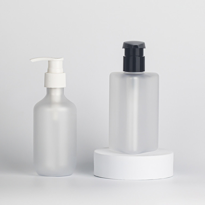 Empaquetado cosmético blanco mate del cuidado de piel de la botella de la loción del HDPE del plástico 30ml 60ml 100ml