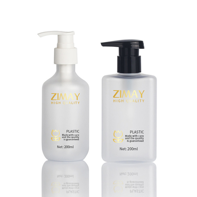 Empaquetado cosmético blanco mate del cuidado de piel de la botella de la loción del HDPE del plástico 30ml 60ml 100ml