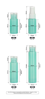El viaje portátil del espray de la niebla embotella la capacidad material 50ml del ANIMAL DOMÉSTICO determinado