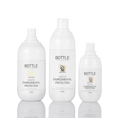 Las botellas blancas del espray del plástico transparente de 2 onzas ACARICIAN la forma redonda material para el perfume
