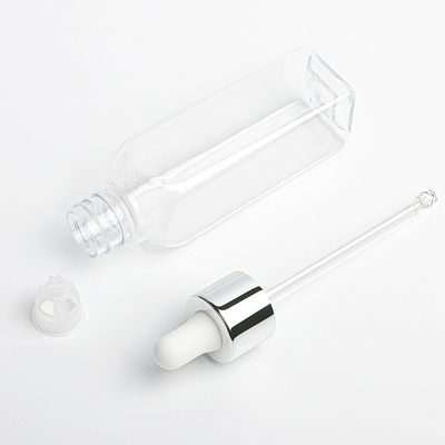 2 anchura cosmética del material 30m m del ANIMAL DOMÉSTICO de la botella del dropper de la onza para el producto para el cuidado de la piel
