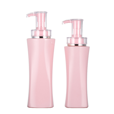 350ml vacío botellas de empaquetado del champú del rosa del envase del gel de la ducha de la loción de lujo del cuerpo de 500 ml