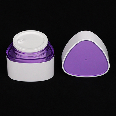 El empaquetado cosmético de sellado caliente fija a Violet Serum triangular
