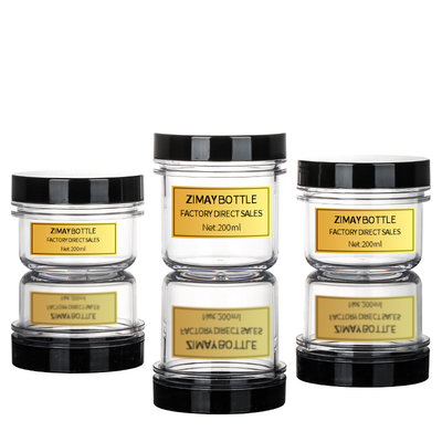 6oz tarro de empaquetado poner crema, envases de plástico reciclados para los productos de belleza
