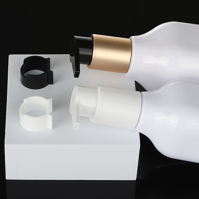 botella privada de aire de la bomba del oro de la loción cosmética única biodegradable de lujo del cuadrado de 200ml 300ml 350ml 400ml