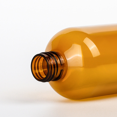 Envases plásticos vacíos de los cosméticos de 200ml 300ml que empaquetan a Amber Shampoo Lotion Pump Bottle de lujo