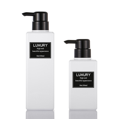 botella cosmética privada de aire de la loción, pantalla que imprime la botella blanca de la loción con la bomba
