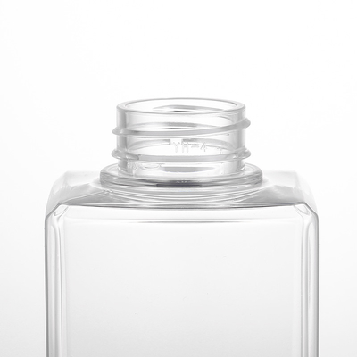 Botella de lujo transparente PETG 350ML material plástico de la bomba de la loción