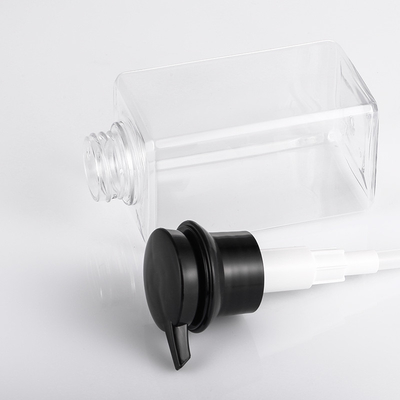 Botella de lujo transparente PETG 350ML material plástico de la bomba de la loción