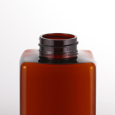 Botella cosmética clara de la loción, botellas cuadradas de la bomba de la loción de 41m m