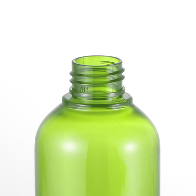 botella cosmética de la loción de la ronda, botellas vacías verdes 300ML de la loción del cuerpo de 54m m