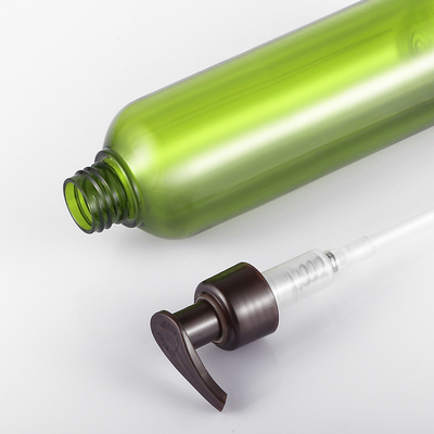 botella cosmética de la loción de la ronda, botellas vacías verdes 300ML de la loción del cuerpo de 54m m