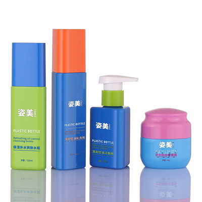 Sistemas de empaquetado cosméticos del tapón de tuerca, envases cosméticos plásticos de 150ml 200ml