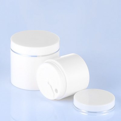 Tarro de empaquetado poner crema del animal doméstico blanco con capacidad de las tapas 100g del top del tornillo