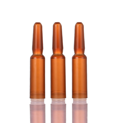 Amber Plastic Serum Vials Ampoule para la capacidad cosmética de la esencia 1ml
