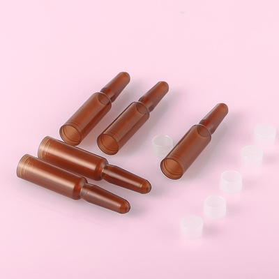 Amber Plastic Serum Vials Ampoule para la capacidad cosmética de la esencia 1ml