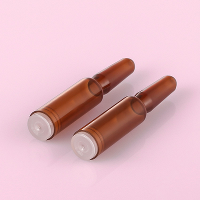 Amber Plastic Serum Vials Ampoule para la capacidad cosmética de la esencia 1ml