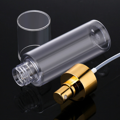 Botellas cosméticas vacías redondas del espray, botellas de lujo del espray del plástico transparente de 4 onzas