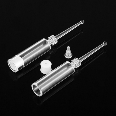 Las botellas de aceite esencial transparentes 1ml ACARICIAN la ampolla material plástica